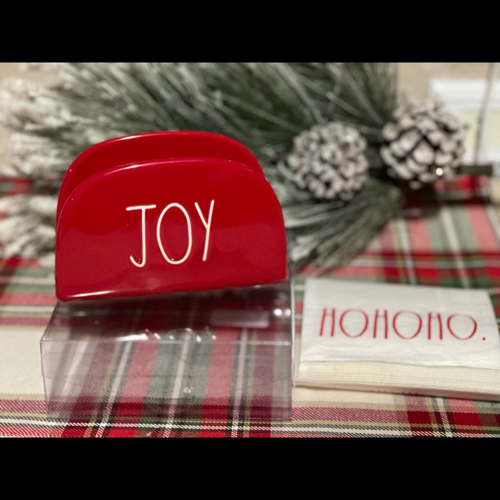 RAE DUNN •JOY NAPKIN HOLDER•